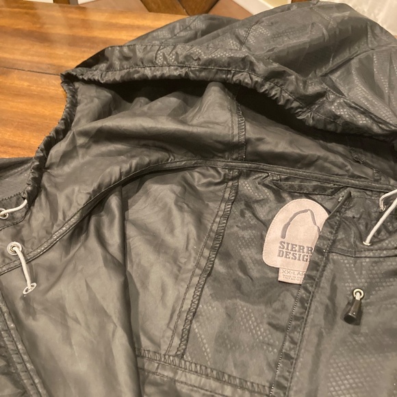 Sierra Designs Black Wind Breaker / Rain Jacket XXL - Picture 7 of 9